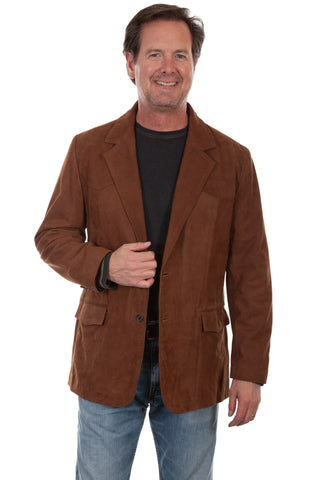 Scully Mens Antelope Suede Blazer Jacket