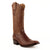 Ferrini Mens Cognac Leather Gator Belly D-Toe Stallion Cowboy Boots