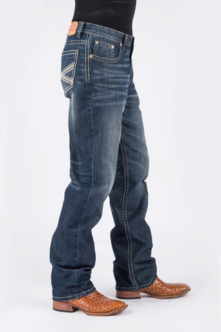 Stetson Mens Blue 100% Cotton Two Tone X Jeans