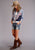 Stetson Oversized Womens Chambray Rayon/Nylon Bandana L/S Shirt