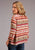 Stetson Womens Sunset Serape Rayon/Nylon Aztec S/S Blouse