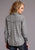 Stetson Womens Black/White Rayon/Nylon Gingham BD L/S Shirt