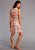 Stetson Womens Watercolor Rayon/Nylon Floral S/L Dress