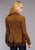 Stetson Womens Brown Leather Lamb Suede Fringe Jacket