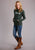 Stetson Womens Hunter Green Cotton Blend Original Hoodie