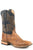 Stetson Mens Blue/Waxy Brown Leather Goddard Cowboy Boots