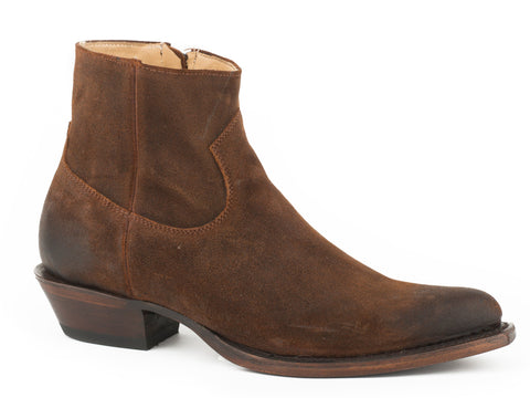 Stetson Zip Womens Brown Leather Cleo Ankle Boots