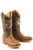 Tin Haul Mens Brown/Tan Leather Alpha Angler Cowboy Boots
