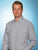 Ely & Walker Mens Solid Gray Western Shirt L/S Poly/Cotton Tall