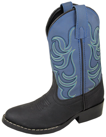 Smoky Mountain Boots Youth Unisex Monterey Blue/Black Faux Leather