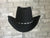 Rockmount Mens Black Felt Cowboy Crushable Hat