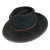 Rockmount Unisex Black 100% Wool Safari with Faux Leather Band Hat