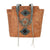 American West Navajo Soul Natural Tan Leather Zip Top Tote