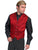 Scully Wahmaker Mens Red 100% Silk Exquisite USA Twin City Vest
