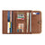 American West Mohave Canyon Chestnut Brown Leather Trifold Wallet