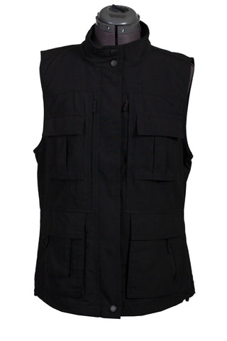 Scully Womens Black Nylon Multi-Pocket Vest