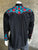 Rockmount Mens Black 100% Cotton Red Floral Vintage Turquoise L/S Shirt