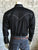 Rockmount Mens Black 100% Cotton Solid Vintage Western L/S Shirt