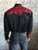 Rockmount Mens Black/Red 100% Cotton Vintage Tooling Western L/S Shirt