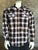 Rockmount Mens Brown 100% Cotton Shadow Plaid Western L/S Shirt