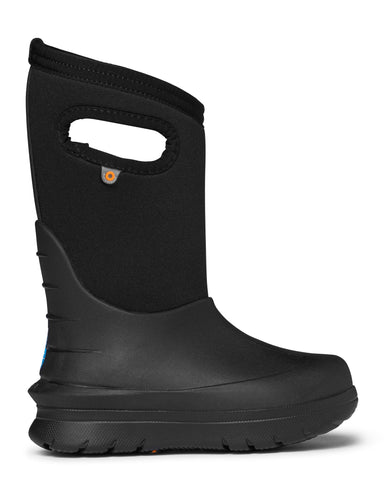 Bogs Kids Black Rubber/Nylon Neo-Classic Solid Winter Boots