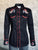Rockmount Womens Black 100% Cotton Bronc Embroidered Western L/S Shirt