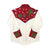Rockmount Kids Boys Red/White 100% Cotton Cactus and Stars Vintage L/S Shirt