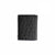 Ferrini Unisex Black Leather Full Quill Ostrich Trifold Wallet