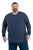 Berne Mens Navy Cotton Blend Performance Pocket Tee L/S