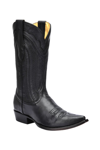 Corral Mens Black Cowhide Leather Cowboy Boots