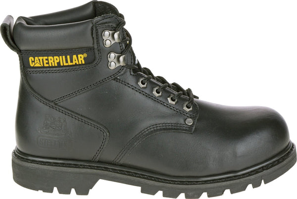 CAT Mens Second Shift St Black Leather Work Boots – The