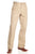 Circle S Mens Khaki 100% Cotton Unhemmed Snap Ranch Dress Pant