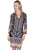 Scully Womens Black Polyester Animal S/S Dress