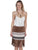 Scully Womens Tan Polyester Taping Skirt