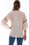 Scully Womens Nude Viscose Tie Front S/S Blouse