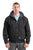 Berne Mens Black 100% Cotton Washed Hooded Jacket