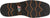 Justin 11in Water Buffalo Mens Pecan/Black Bolt Leather Work Boots