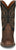 Justin 11in Mens Black/Brown Rendon Leather Cowboy Boots