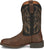 Justin 11in Mens Black/Brown Rendon Leather Cowboy Boots