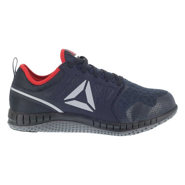 Reebok Mens Navy Mesh Work Shoes Steel Toe EH Red Athletic