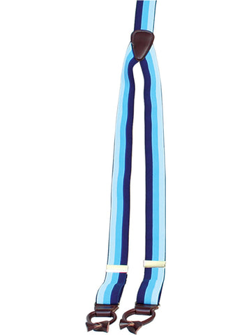 Scully Mens Blue Elastic Y-Back Suspenders