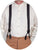 Scully Rangewear Black Elastic Steel Diamond Suspenders