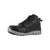 Reebok Womens Black Leather Work Boots Athletic Mid Cut MetG