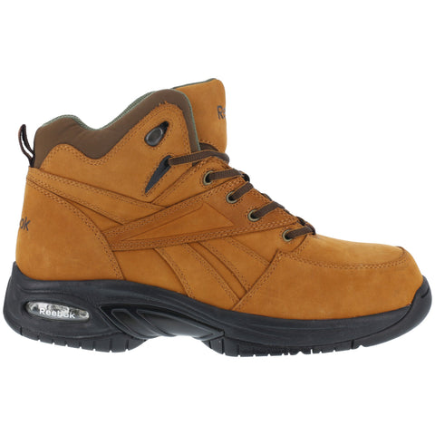 Reebok Womens Tan Leather Athletic Hiker Boots Tyak ESD Composite Toe