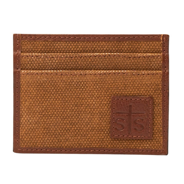 STS Ranchwear High Plains Card Wallet Ladies Canvas Tan The Western 