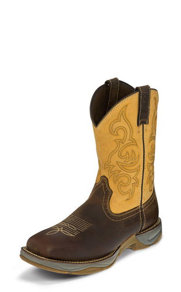 Tony Lama Men's 3R Junction Dusty Work Boot Square Toe - RR3351 10 EE US