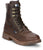 Tony Lama 8in WP CT Lacer Mens Dark Brown Timber Leather Cowboy Boots