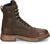 Tony Lama 8in WP CT Lacer Mens Dark Brown Timber Leather Cowboy Boots