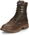 Tony Lama 8in WP CT Lacer Mens Dark Brown Timber Leather Cowboy Boots