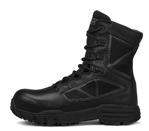 Belleville Tactical Research 8in WP Side Zip Boots TR998ZWP Black Leather